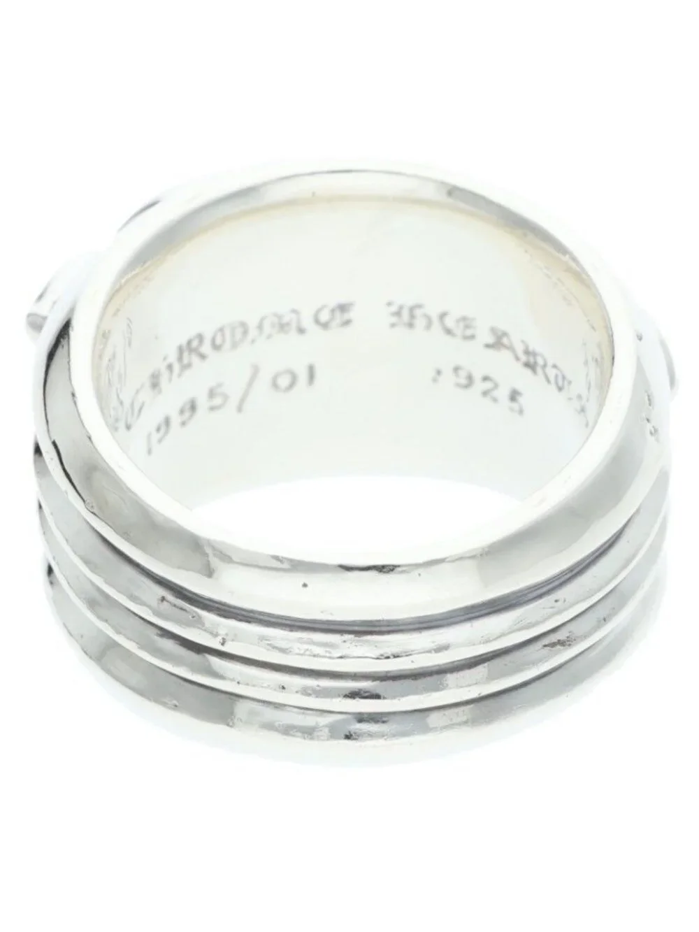 Chrome Hearts Dagger Heart Silver Ring